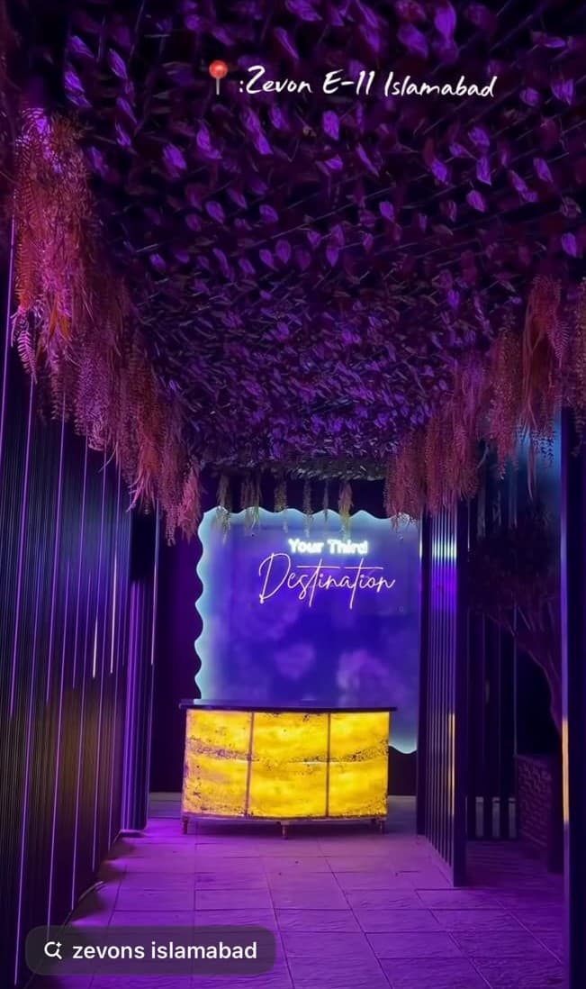 Aesthetic Water-Themed Cafe in Islamabad